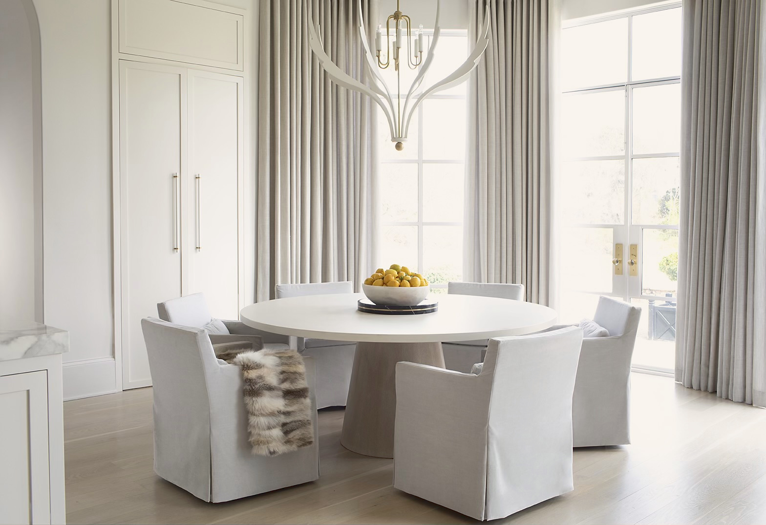 Vinings Residence dining room steel windows and doors